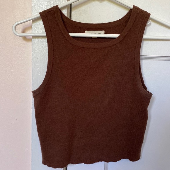 Pacsun brown knit material top size small - Picture 1 of 3